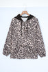 Leopard Plus Size Active Leopard Print Hoodie